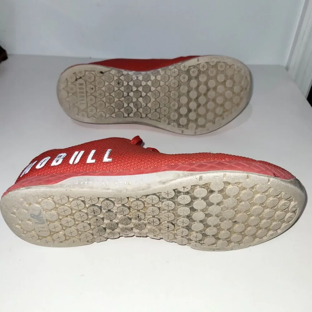 NOBULL Super Fabric Shoes women’s Size 7.5 Training Workout Shoes Red
